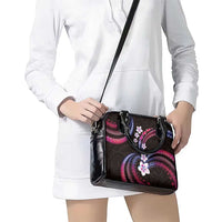 Hawaii Plumeria Shoulder Handbag Sweet Gradient Polynesian Pattern