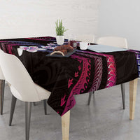 Hawaii Plumeria Tablecloth Sweet Gradient Polynesian Pattern