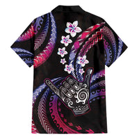 Hawaii Shaka Sign Family Matching Off Shoulder Maxi Dress and Hawaiian Shirt Fantastic Frangipani Sweet Vibes LT01 - Polynesian Pride