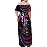 Hawaii Shaka Sign Family Matching Off Shoulder Maxi Dress and Hawaiian Shirt Fantastic Frangipani Sweet Vibes LT01 - Polynesian Pride