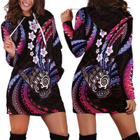Hawaii Shaka Sign Hoodie Dress Fantastic Frangipani Sweet Vibes LT01 - Polynesian Pride