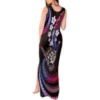 Hawaii Shaka Sign Tank Maxi Dress Fantastic Frangipani Sweet Vibes LT01 - Polynesian Pride