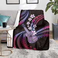 Hawaiian Ukulele Blanket Sweet Dream Fantastic Plumeria LT01 - Polynesian Pride