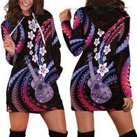 Hawaiian Ukulele Hoodie Dress Sweet Dream Fantastic Plumeria LT01 - Polynesian Pride