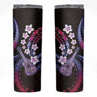 Hawaiian Ukulele Skinny Tumbler Sweet Dream Fantastic Plumeria LT01 Pink - Polynesian Pride
