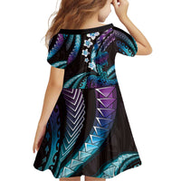 Hawaii Turtles Plumeria Family Matching Puletasi and Hawaiian Shirt Amethyst Gradient Polynesian Pattern