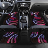 Hawaii Turtles Plumeria Car Mats Sweet Gradient Polynesian Pattern