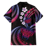 Hawaii Turtles Plumeria Hawaiian Shirt Sweet Gradient Polynesian Pattern