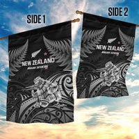 New Zealand 2024 Rugby Garden Flag Silver Fern Aotearoa Kiwi LT01 - Polynesian Pride