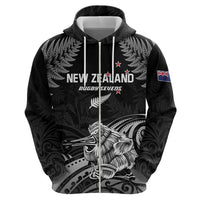 Custom New Zealand 2024 Rugby Hoodie Silver Fern Aotearoa Kiwi LT01 - Polynesian Pride