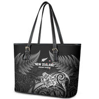 New Zealand 2024 Rugby Leather Tote Bag Silver Fern Aotearoa Kiwi LT01 - Polynesian Pride