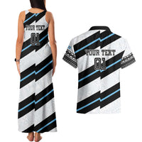 Custom Fiji 2024 Rugby Couples Matching Tank Maxi Dress and Hawaiian Shirt Fijian Tapa Pattern LT01 - Polynesian Pride