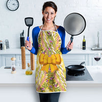 Hawaii Palaka Pikake Lokelani Plumeria Apron Melemele Coquette Bow LT01 - Polynesian Pride