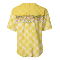 Hawaii Palaka Pikake Lokelani Plumeria Baseball Jersey Melemele Coquette Bow LT01 - Polynesian Pride