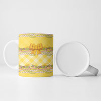 Hawaii Palaka Pikake Lokelani Plumeria Ceramic Mug Melemele Coquette Bow LT01 - Polynesian Pride