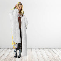 Hawaii Palaka Pikake Lokelani Plumeria Hooded Blanket Melemele Coquette Bow LT01 - Polynesian Pride