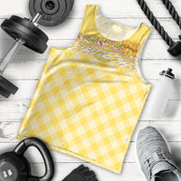 Hawaii Palaka Pikake Lokelani Plumeria Men Tank Top Melemele Coquette Bow LT01 - Polynesian Pride