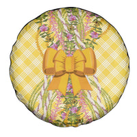 Hawaii Palaka Pikake Lokelani Plumeria Spare Tire Cover Melemele Coquette Bow LT01 - Polynesian Pride