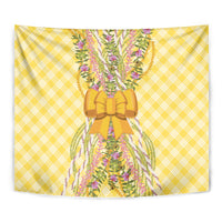 Hawaii Palaka Pikake Lokelani Plumeria Tapestry Melemele Coquette Bow LT01 - Polynesian Pride