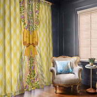 Hawaii Palaka Pikake Lokelani Plumeria Window Curtain Melemele Coquette Bow LT01 - Polynesian Pride