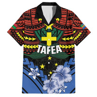 Personalised Vanuatu Tafea Province Family Matching Off Shoulder Short Dress and Hawaiian Shirt Unique Tropical Tribal Pattern LT01 Dad's Shirt - Short Sleeve Colorful - Polynesian Pride