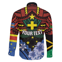 Personalised Vanuatu Tafea Province Family Matching Short Sleeve Bodycon Dress and Hawaiian Shirt Unique Tropical Tribal Pattern LT01 - Polynesian Pride