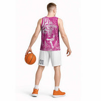 New Zealand Silver Fern Rugby All Pink Basketball Jersey Maori Tiki Player With Ta Moko Tribal LT01 - Polynesian Pride
