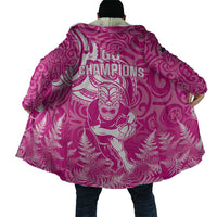 New Zealand Silver Fern Rugby All Pink Cloak Maori Tiki Player With Ta Moko Tribal LT01 - Polynesian Pride