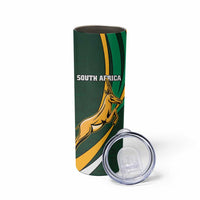 New Zealand and South Africa Rugby Skinny Tumbler Silver Fern Protea Pattern LT01 - Polynesian Pride