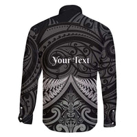 Personalised Toitu Te Tiriti Aotearoa Silver Fern Family Matching Mermaid Dress and Hawaiian Shirt New Zealand Maori Pattern