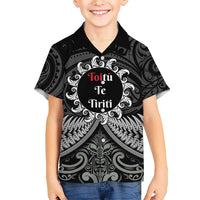 Personalised Toitu Te Tiriti Aotearoa Silver Fern Hawaiian Shirt New Zealand Maori Pattern LT01 - Polynesian Pride