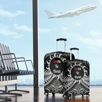 Toitu Te Tiriti Aotearoa Silver Fern Luggage Cover New Zealand Maori Pattern