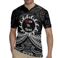 Personalised Toitu Te Tiriti Aotearoa Silver Fern Rugby Jersey New Zealand Maori Pattern LT01 - Polynesian Pride