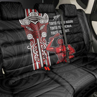 Toitu Te Reo Maori Toitu Te Whenua Toitu Te Tiriti Back Car Seat Cover Maori Warrior New Zealand LT01 - Polynesian Pride