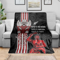 Toitu Te Reo Maori Toitu Te Whenua Toitu Te Tiriti Blanket Maori Warrior New Zealand LT01 - Polynesian Pride
