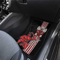 Toitu Te Reo Maori Toitu Te Whenua Toitu Te Tiriti Car Mats Maori Warrior New Zealand LT01 - Polynesian Pride