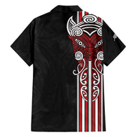 Toitu Te Reo Maori Toitu Te Whenua Toitu Te Tiriti Family Matching Off The Shoulder Long Sleeve Dress and Hawaiian Shirt Maori Warrior New Zealand LT01 - Polynesian Pride