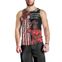 Toitu Te Reo Maori Toitu Te Whenua Toitu Te Tiriti Men Tank Top Maori Warrior New Zealand LT01 - Polynesian Pride