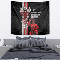 Toitu Te Reo Maori Toitu Te Whenua Toitu Te Tiriti Tapestry Maori Warrior New Zealand LT01 - Polynesian Pride