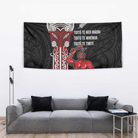 Toitu Te Reo Maori Toitu Te Whenua Toitu Te Tiriti Tapestry Maori Warrior New Zealand LT01 - Polynesian Pride