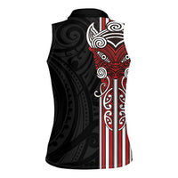 Toitu Te Reo Maori Toitu Te Whenua Toitu Te Tiriti Women Sleeveless Polo Shirt Maori Warrior New Zealand LT01 - Polynesian Pride