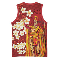 Hawaii King Kamehameha Basketball Jersey Plumeria Lauhala Pattern