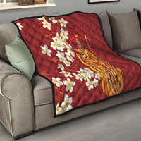 Hawaii King Kamehameha Quilt Plumeria Lauhala Pattern
