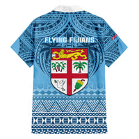 Fiji Rugby Family Matching Off Shoulder Long Sleeve Dress and Hawaiian Shirt Fijian Go 2023 World Cup LT01 - Polynesian Pride
