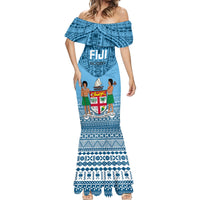 Custom Fiji Rugby Mermaid Dress Fijian Go 2023 World Cup LT01 - Polynesian Pride