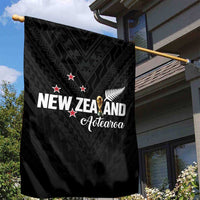 Football New Zealand Garden Flag Aotearoa United Black Version LT01 - Polynesian Pride