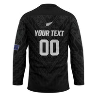 Custom Football New Zealand Hockey Jersey Aotearoa United Black Version LT01 - Polynesian Pride