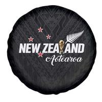 Football New Zealand Spare Tire Cover Aotearoa United Black Version LT01 - Polynesian Pride