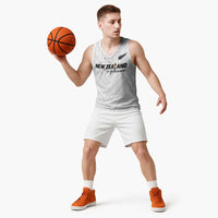 Custom Football New Zealand Basketball Jersey Aotearoa United White Version LT01 - Polynesian Pride