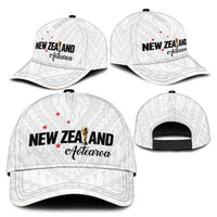 Football New Zealand Classic Cap Aotearoa United White Version - Polynesian Pride